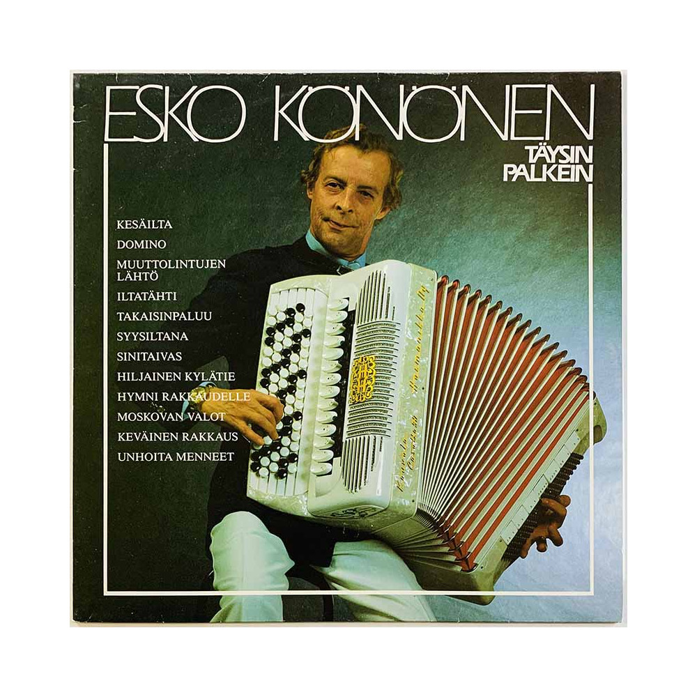 Könönen Esko LP Täysin palkein  kansi EX- levy EX Käytetty LP