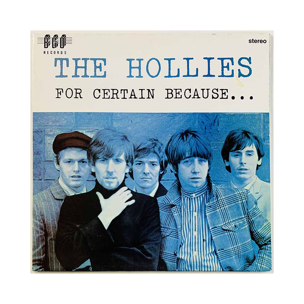 Hollies LP For certain because...  kansi EX levy EX Käytetty LP