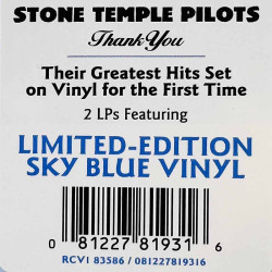 Stone Temple Pilots LP Thank You, sky blue vinyl  3-sided 2LP  vinyyli LP