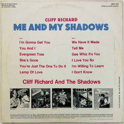 Cliff Richard & The Shadows 1960/1969 SMVP 6150 Me And My Shadows Begagnat LP