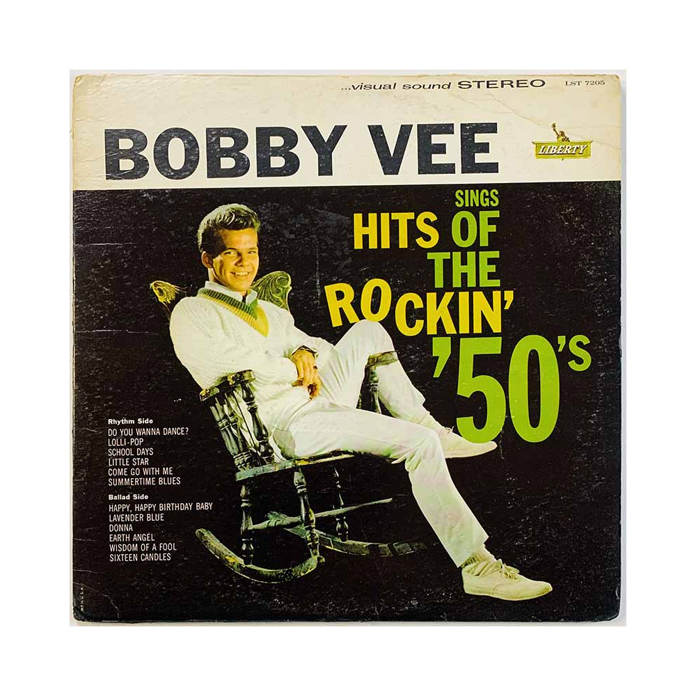 Vee Bobby LP Sings hits of the rockin’ 50’s  kansi VG levy VG Käytetty LP