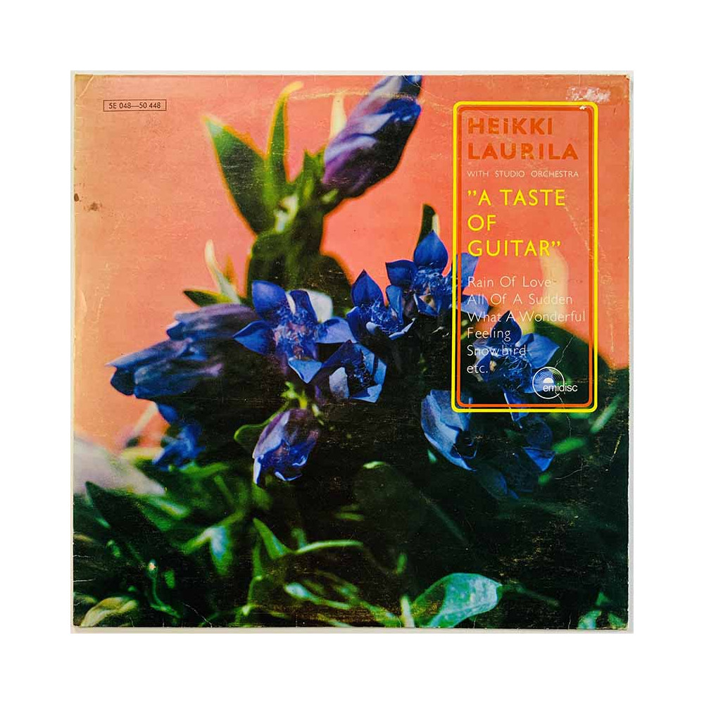 Laurila Heikki LP A taste of guitar  kansi VG levy EX Käytetty LP