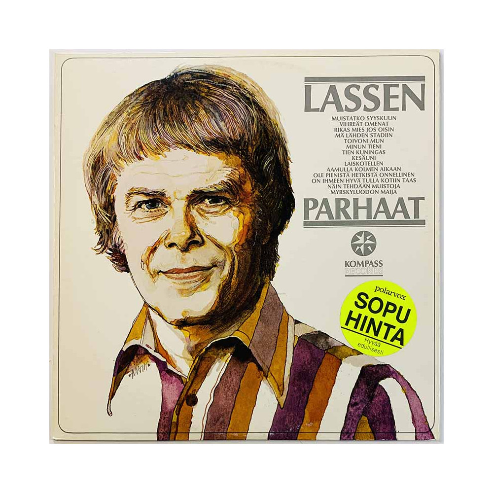 Mårtenson Lasse LP Lassen Parhaat  kansi VG+ levy VG+ Käytetty LP