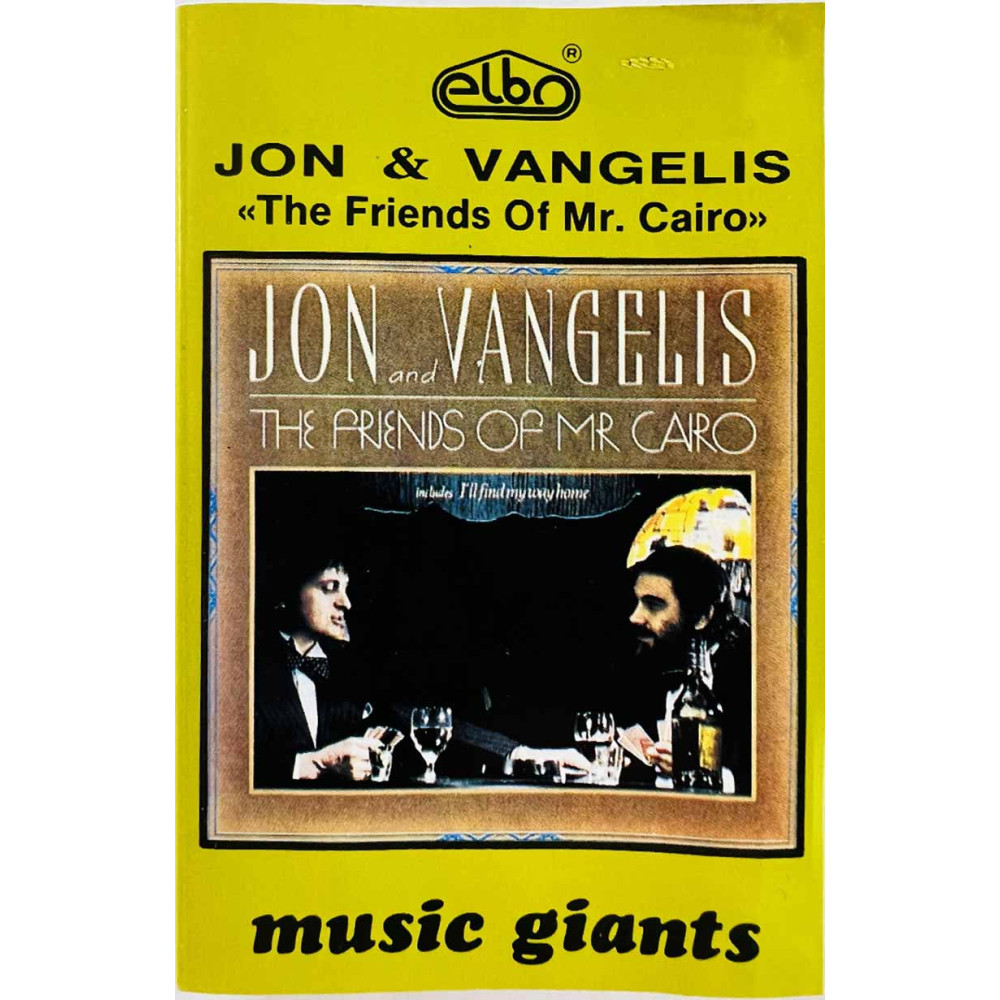 Jon & Vangelis: The friends of Mr. Cairo kansipaperi EX , musiikkikasetin kunto EX käytetty kasetti