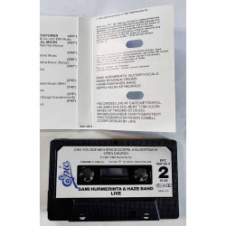 Hurmerinta Sami: Haze Band Live kansipaperi EX , musiikkikasetin kunto EX käytetty kasetti