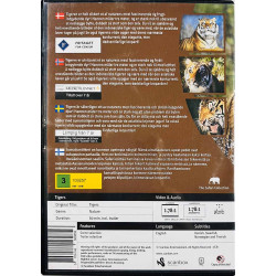 DVD - Dokumentti DVD Tigers Wildlife paradise  kansi EX levy EX Käytetty DVD