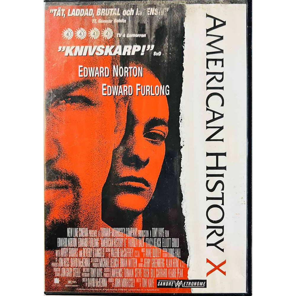 DVD - Elokuva DVD American History X  kansi VG+ levy EX Käytetty DVD