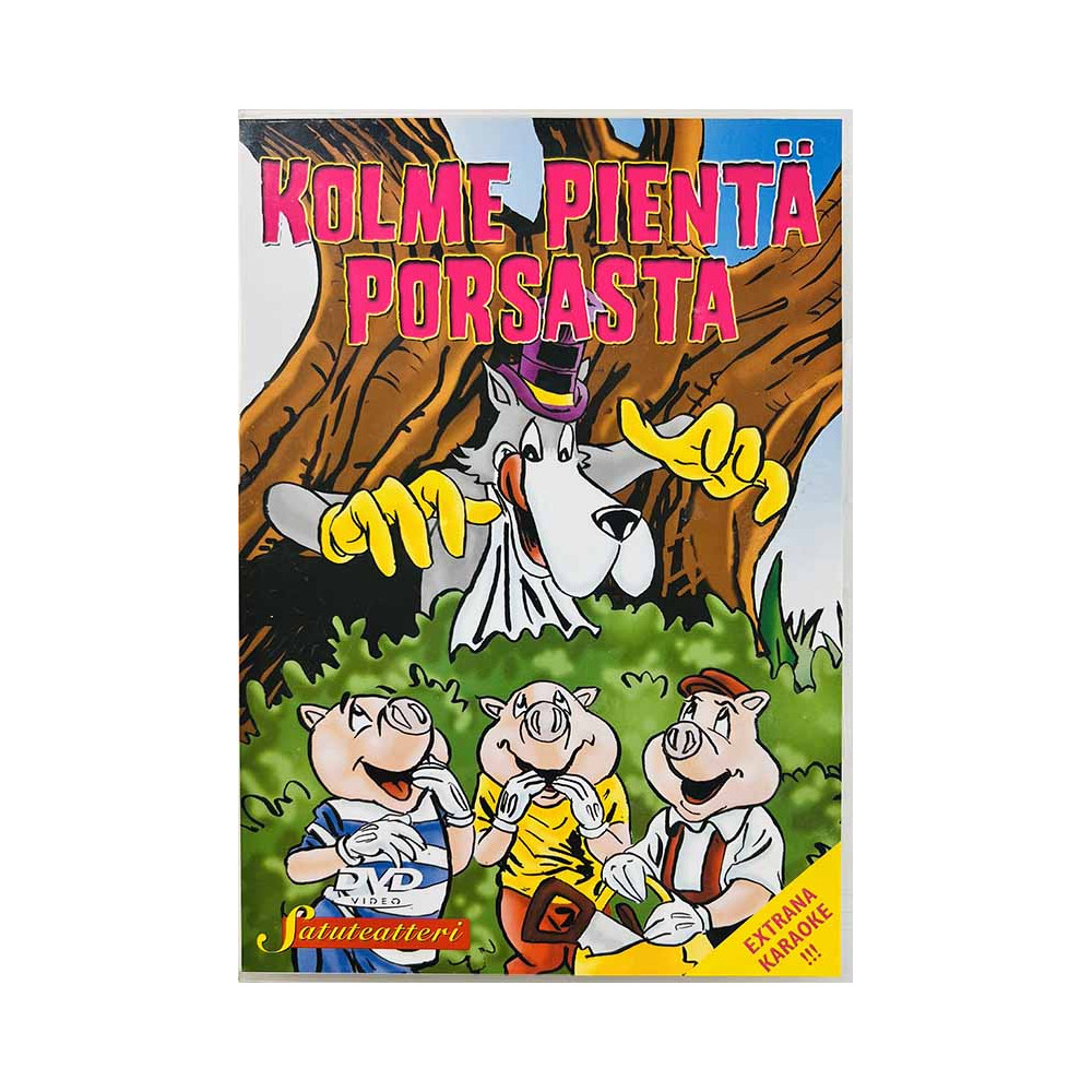 DVD - Elokuva DVD Kolme pientä porsasta  kansi EX levy VG- Käytetty DVD