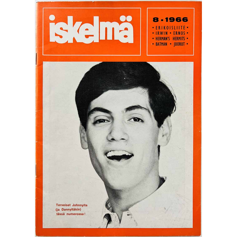 Iskelmä 1966 8 Danny-Show, Ernos, Irwin Goodman aikakauslehti