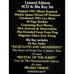 Marillion 1983 0190295316679 Script for a Jester's Tear 4CD + Blu-ray CD