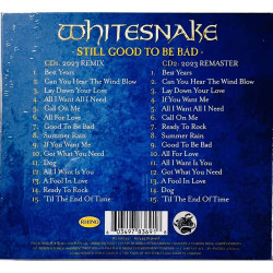 Whitesnake CD Still Good To Be Bad 2CD CD