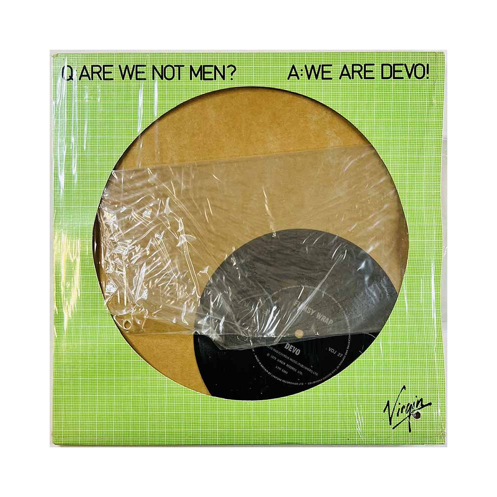 Devo LP kansi Q: Are We Not Men? A: We Are Devo!  kansi VG+ levy ei levyä kansi ilman levyä