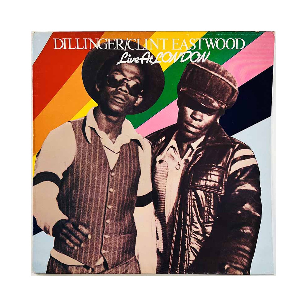 Dillinger / Clint Eastwood LP kansi Live At London  kansi EX- levy ei levyä kansi ilman levyä