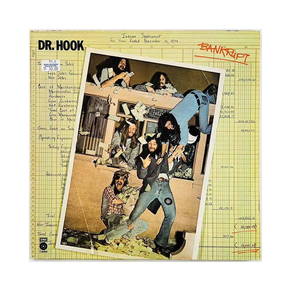 Dr. Hook LP kansi Bankrupt  kansi VG- levy ei levyä kansi ilman levyä