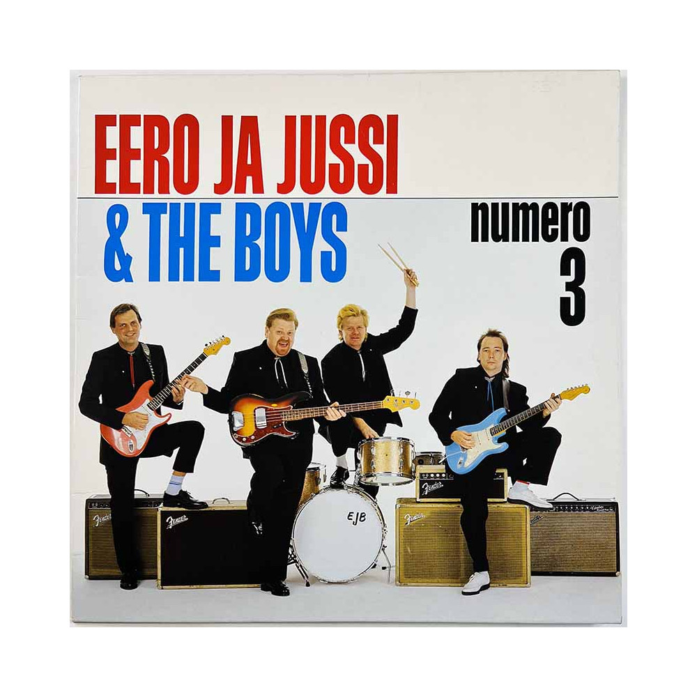 Eero ja Jussi & The Boys LP kansi Numero 3  kansi F levy ei levyä kansi ilman levyä