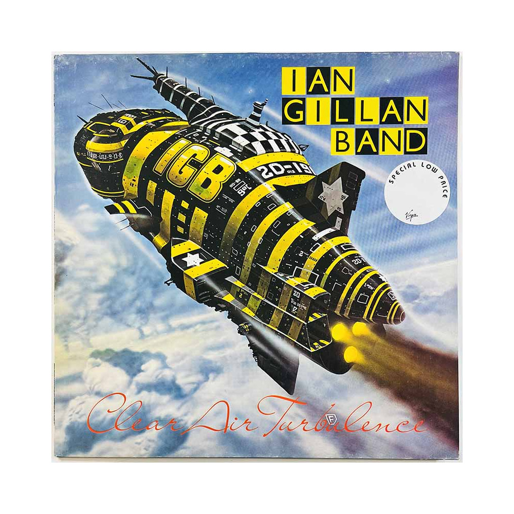 Ian Gillan Band LP kansi Clear Air Turbulence  kansi VG+ levy ei levyä kansi ilman levyä