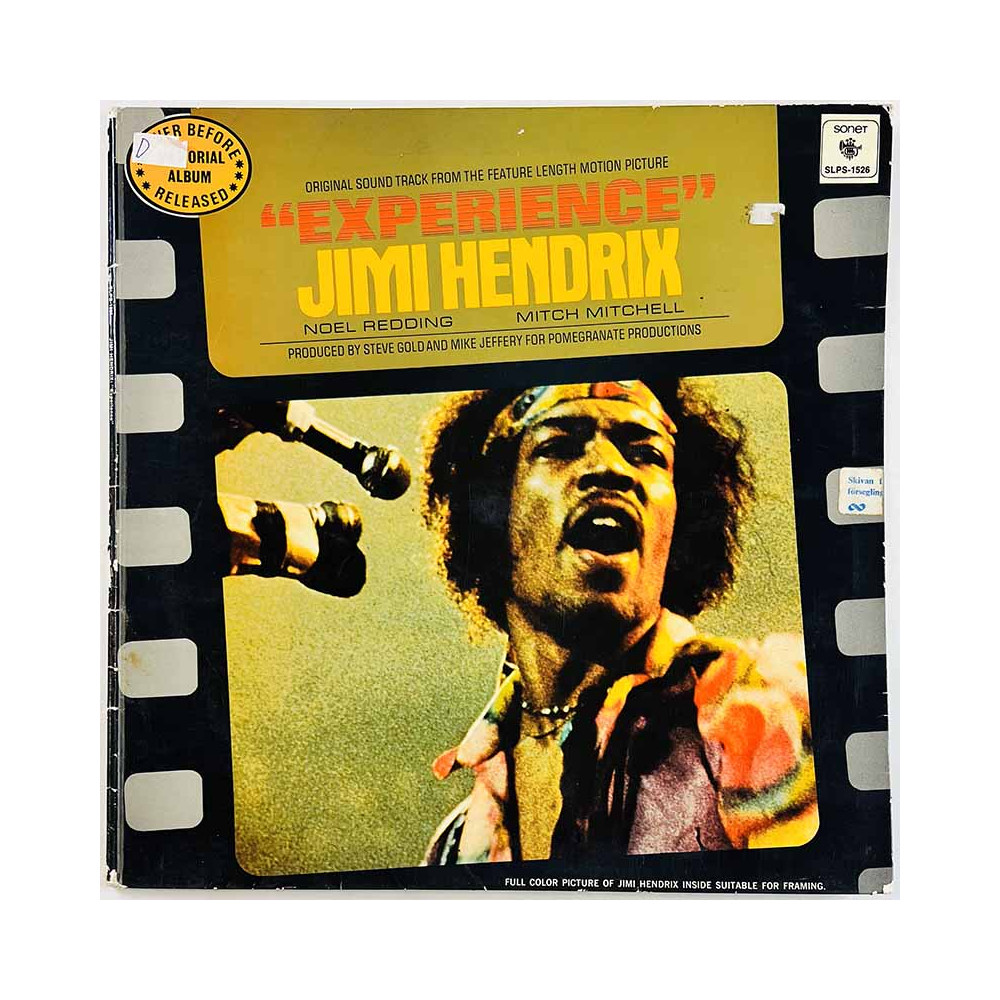 Hendrix Jimi 1971 SLPS-1526 Experience LP ingen omslag