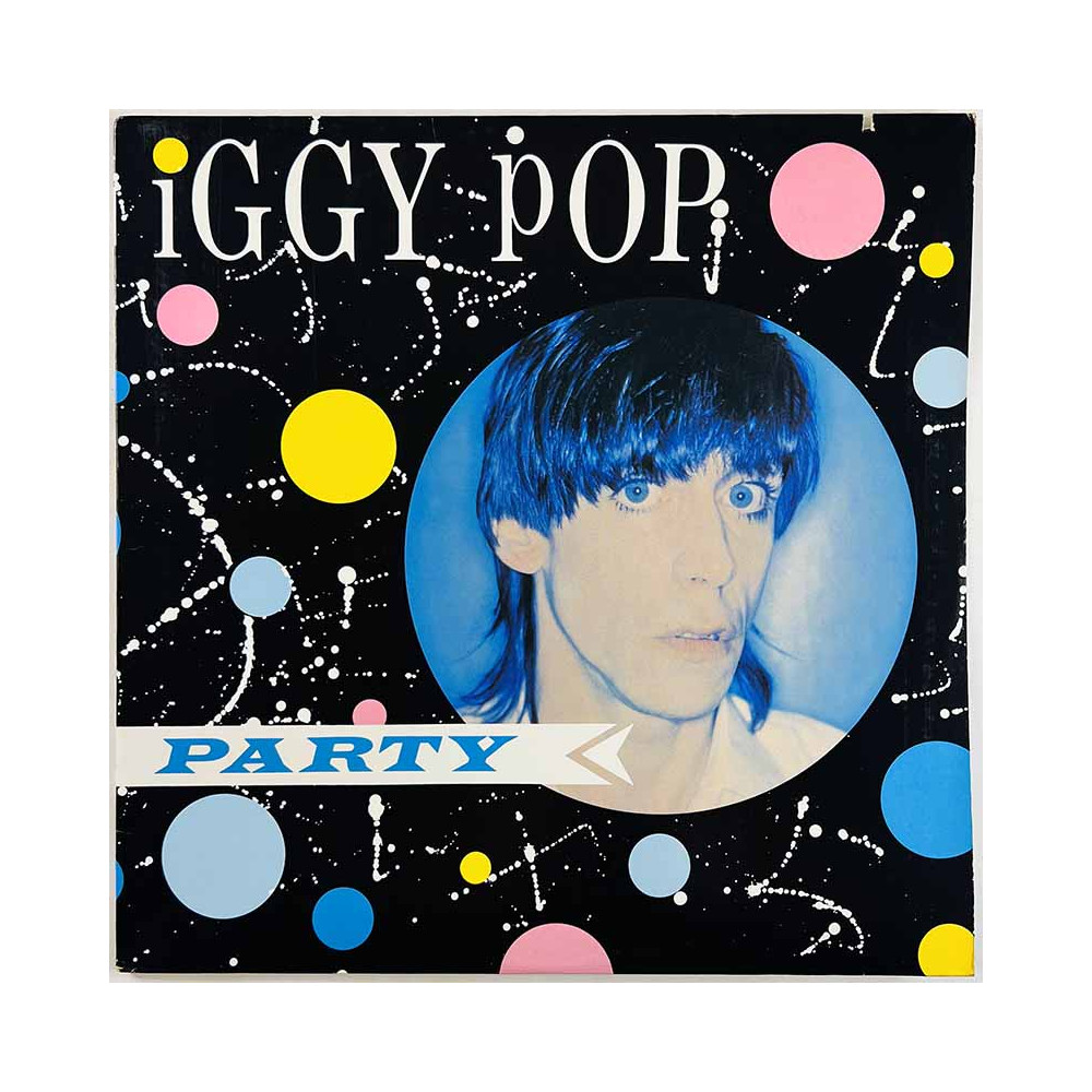 Iggy Pop LP kansi Party  kansi VG+ levy ei levyä kansi ilman levyä