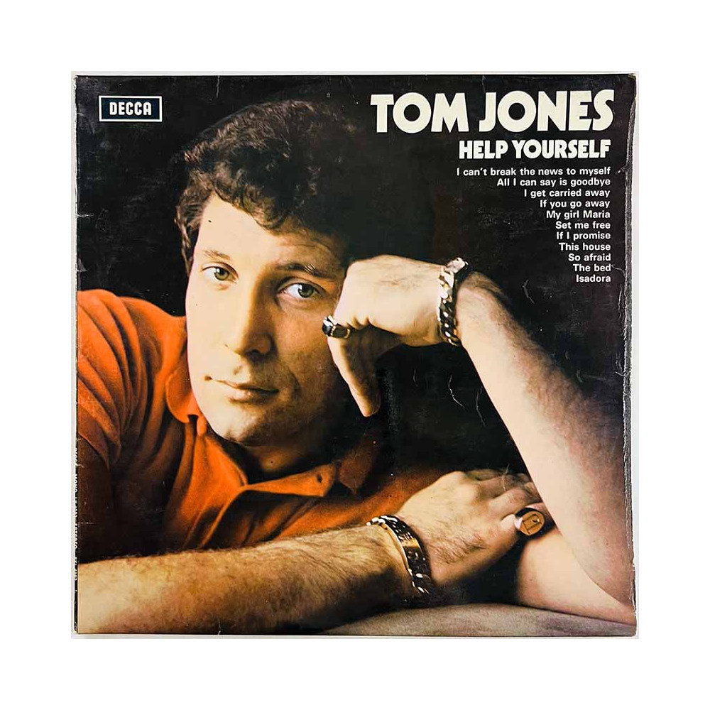 Jones Tom LP kansi Help Yourself  kansi VG levy ei levyä kansi ilman levyä