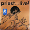 Judas Priest LP kansi Priest...live!  kansi EX- levy ei levyä kansi ilman levyä