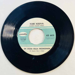 Kuuva Kari 1965 KS 603 Kyynelten jäljet / En osaa olla yksinäinen begagnad singelskiva