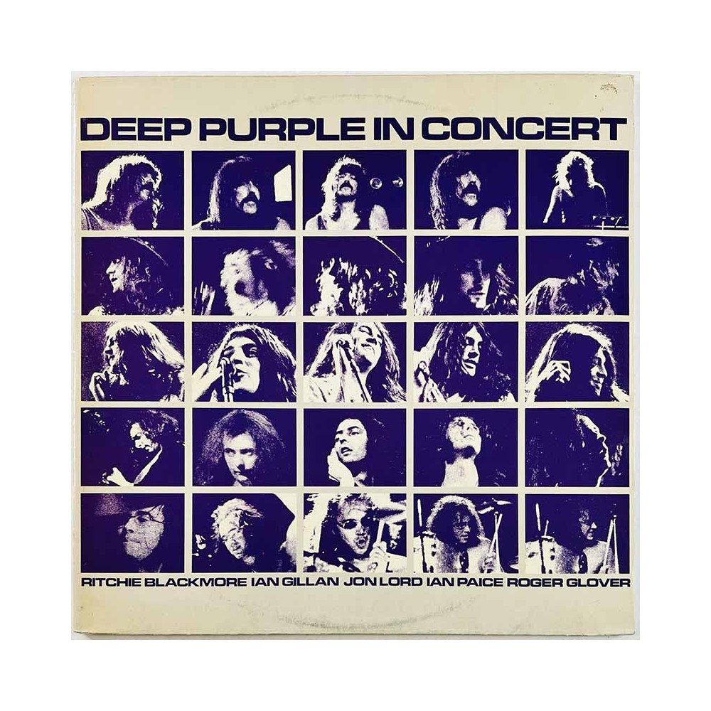 Deep Purple LP In Concert 2LP  kansi VG levy VG- Käytetty LP