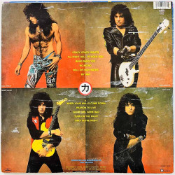 Kiss LP Crazy Nights, made in Finland  kansi VG levy G Käytetty LP