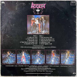 Accept LP Accept -79  kansi VG- levy EX- Käytetty LP