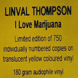 Thompson Linval LP I Love Marijuana, yellow vinyl  vinyyli LP