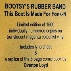 Bootsy's Rubber Band 1979 MOVLP3261 This Boot Is Made For Fonk-N LP