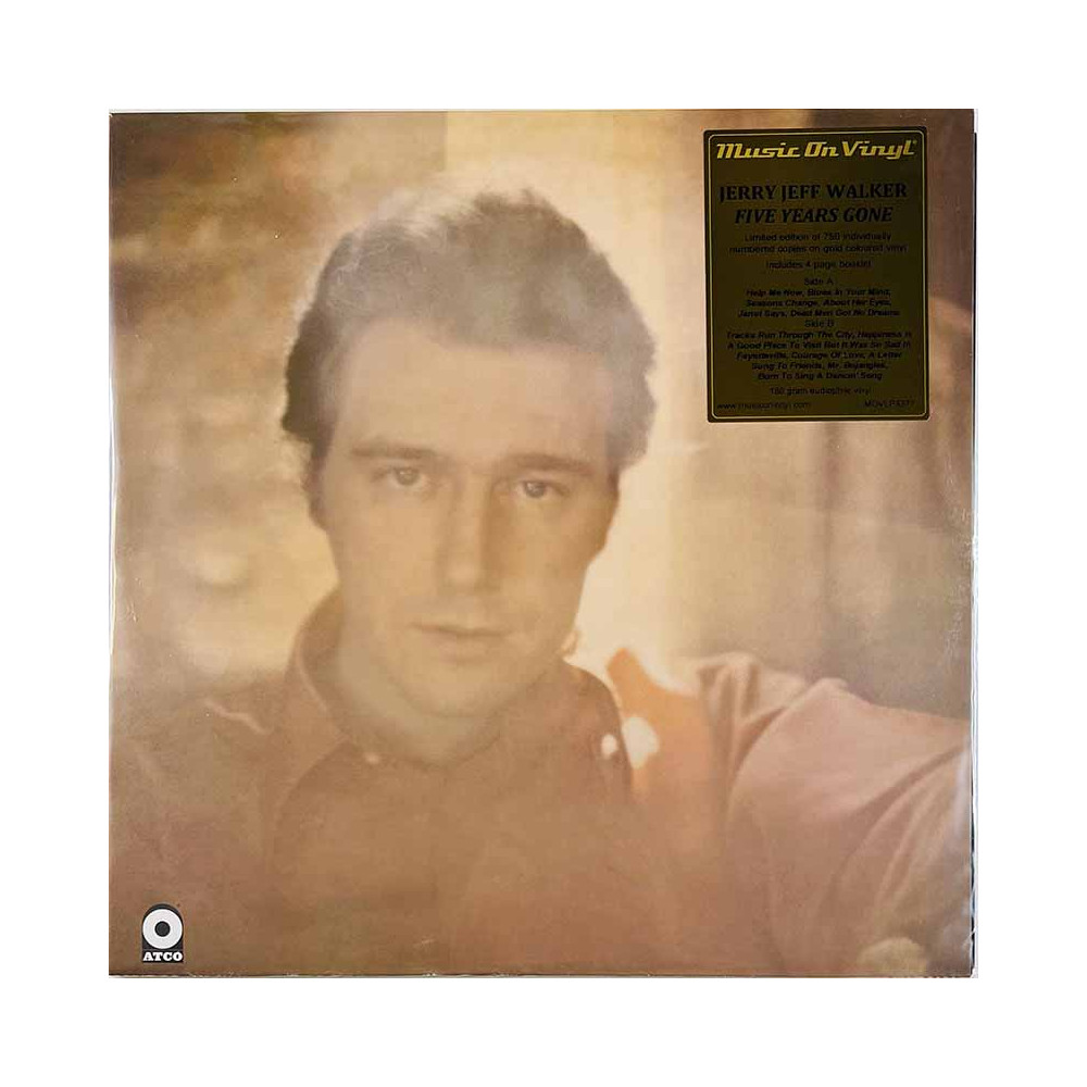 Walker Jerry Jeff LP Five Years Gone, gold vinyl  vinyyli LP