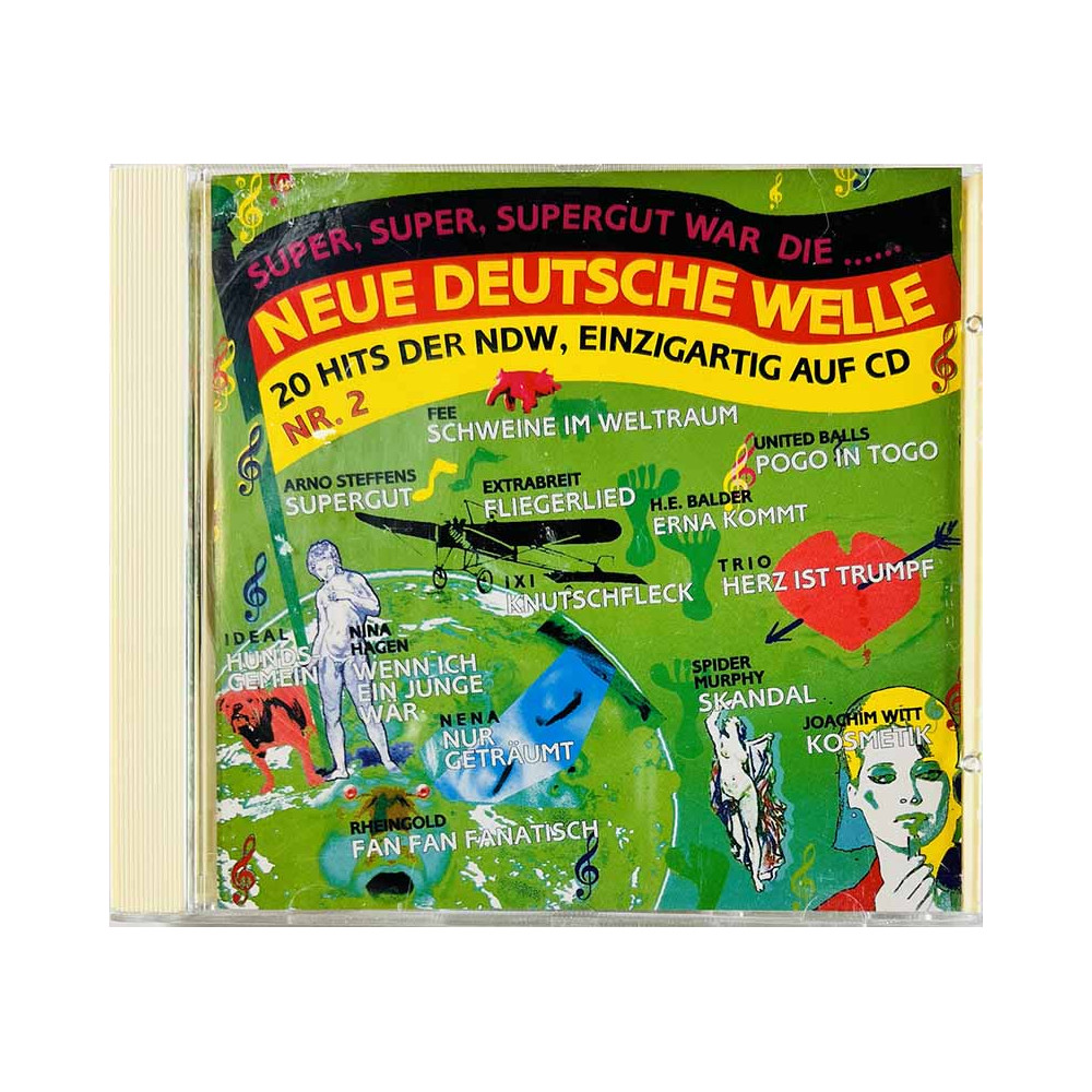 Nena, Nina Hagen, Trio ym. 1992 REP 4300-WG Neue Deutsche Welle 2 Super Supergut CD Begagnat