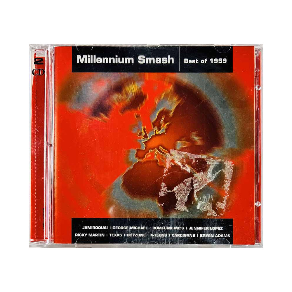 E-type, Prince, U2, Aqua, A*Teens ym. Käytetty CD-levy Millennium Smash 2CD  kansi VG+ levy EX Käytetty CD