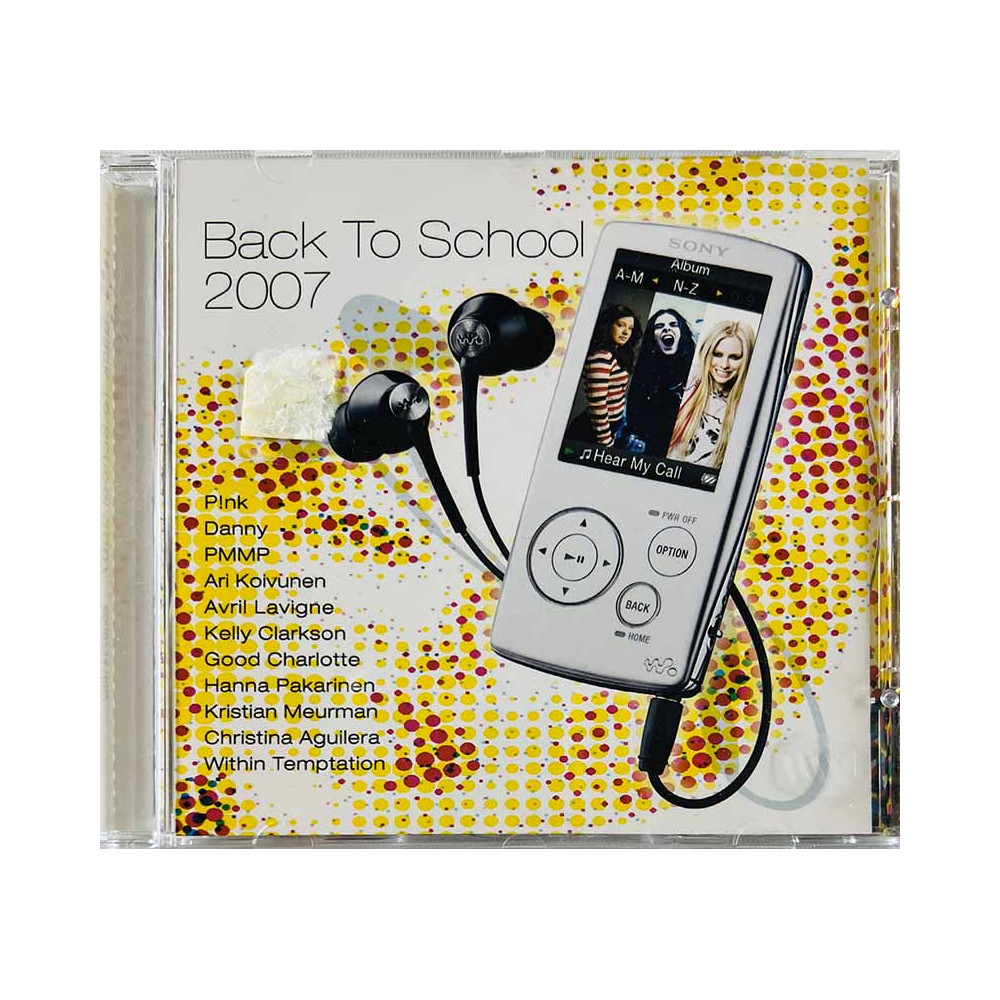 Katri Ylander, PMMP, Kelly Clarkson ym. Käytetty CD-levy Back to school 2007  kansi EX levy EX Käytetty CD