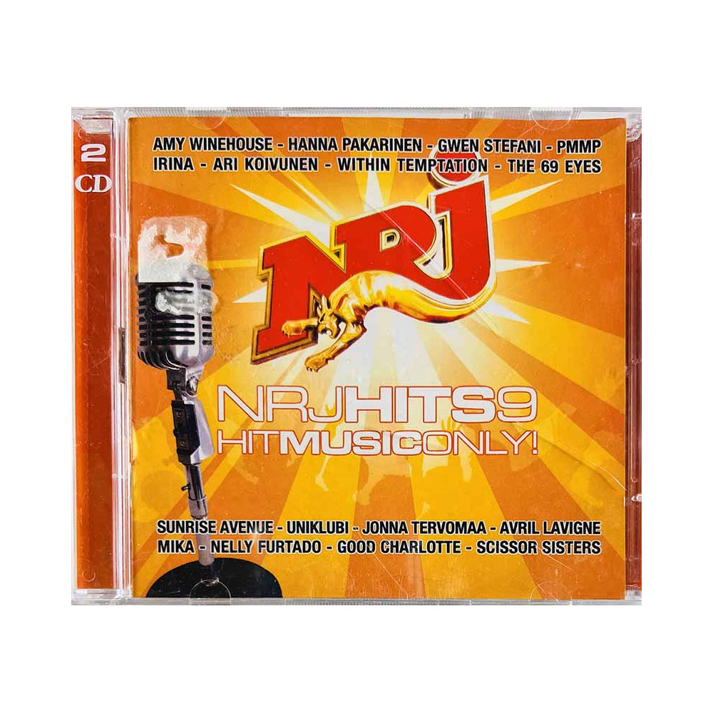 PMMP, Irina, Darude, Sunrise Avenue ym. Käytetty CD-levy NRJ Hits 9. 2CD  kansi EX- levy EX Käytetty CD