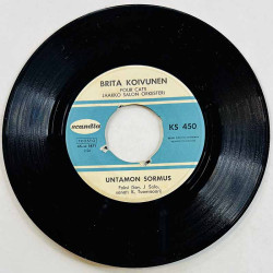 Koivunen Brita Käytetty 7” ei kuvakantta Jauhan kahvia / Untamon sormus  kansi Ei kuvakantta levy VG käytetty vinyylisingle