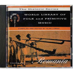 Alan Lomax – World Library Of Folk & 2001 ROUNDER 11661-1759-2 Primitive Music: Romania CD Begagnat