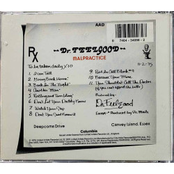 Dr. Feelgood CD Malpractice  kansi EX- levy VG+ Käytetty CD