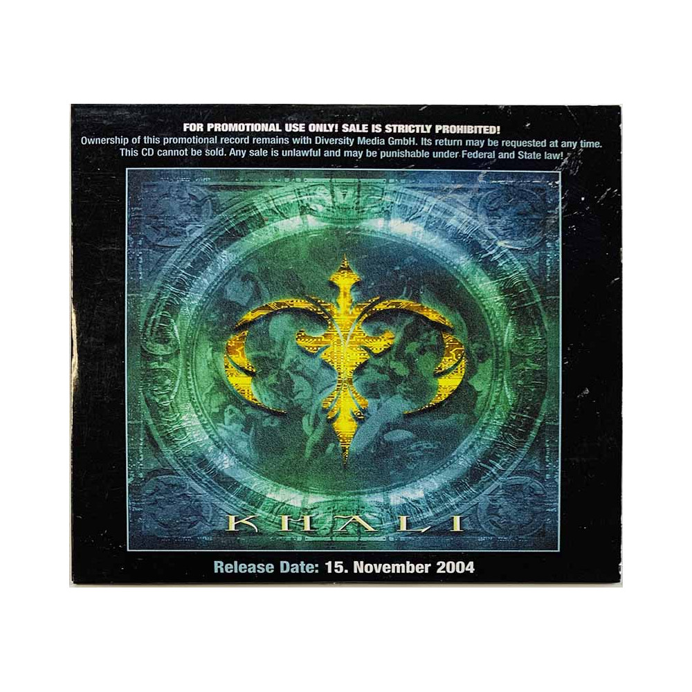 Khali CD Khali promo pahvikantinen  kansi EX- levy EX Käytetty CD