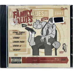 Linkin Park, Stone Temple Pilots ym. CD Family Values Tour 2001  kansi EX levy EX Käytetty CD