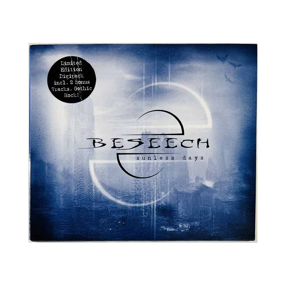 Beseech CD Sunless Days - Digipak +2 bonus tracks  kansi EX levy EX Käytetty CD