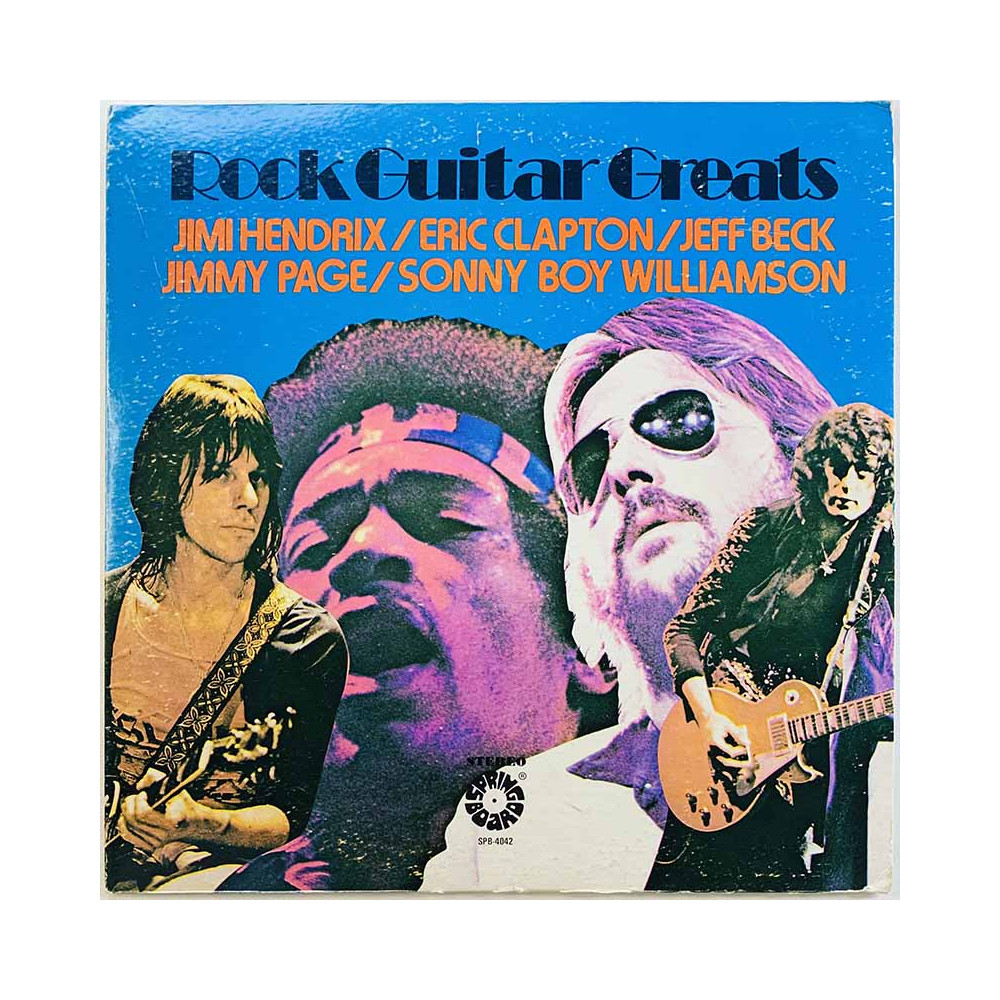 Hendrix, Clapton, Page, Beck 1975 SPB-4042 Rock Guitar Greats Begagnat LP