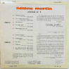 Martin Helene LP Récital N°1 10-inch LP  kansi EX- levy G+ Käytetty LP