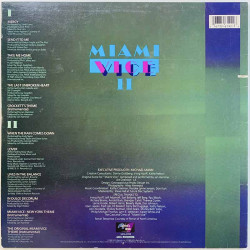 Jan Hammer, Steve Jones, Damned ym. LP Miami Vice II  kansi EX- levy EX- Käytetty LP