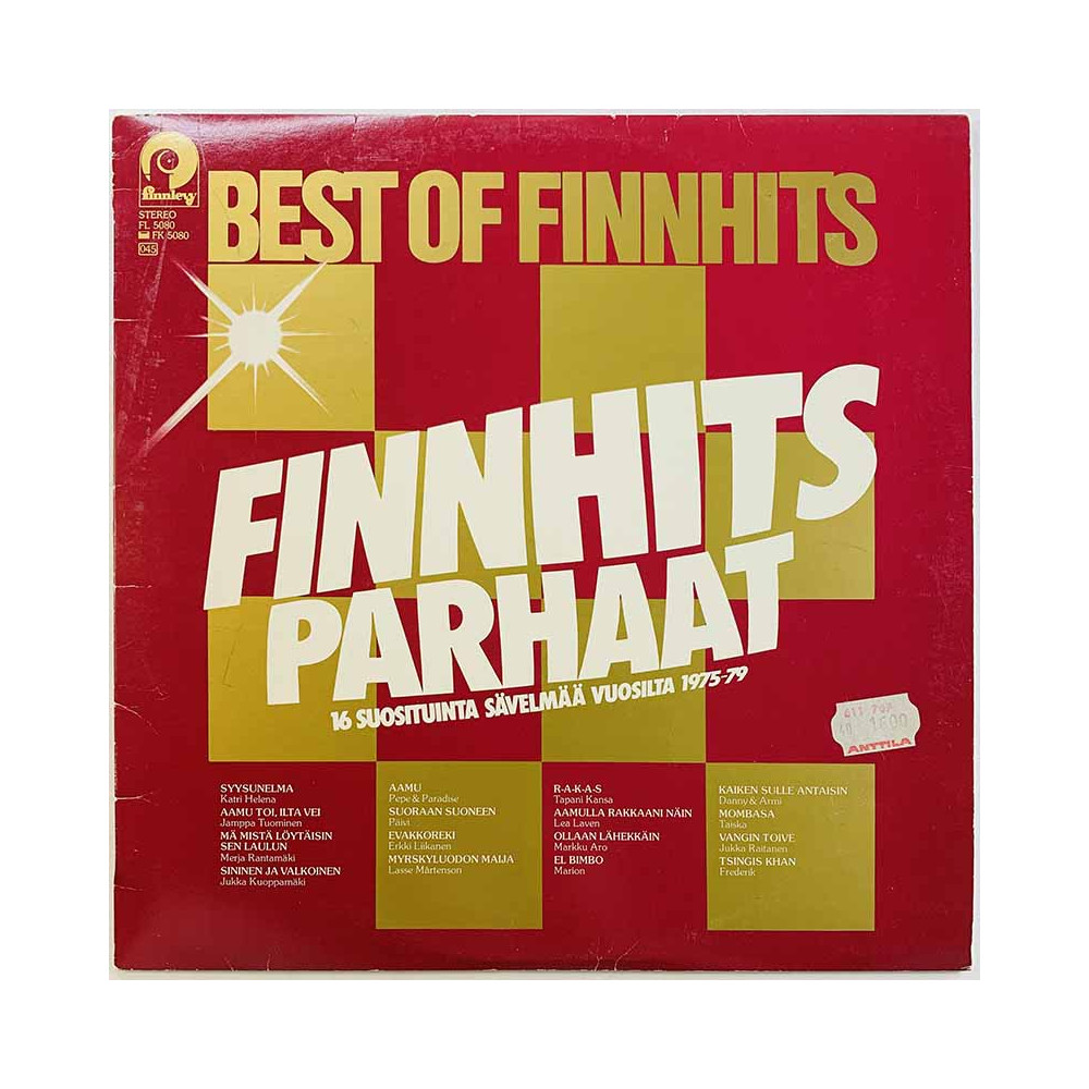 Katri Helena, Jamppa Tuominen, Frederik LP Finnhits parhaat best of Finnhits  kansi VG+ levy EX- Käytetty LP