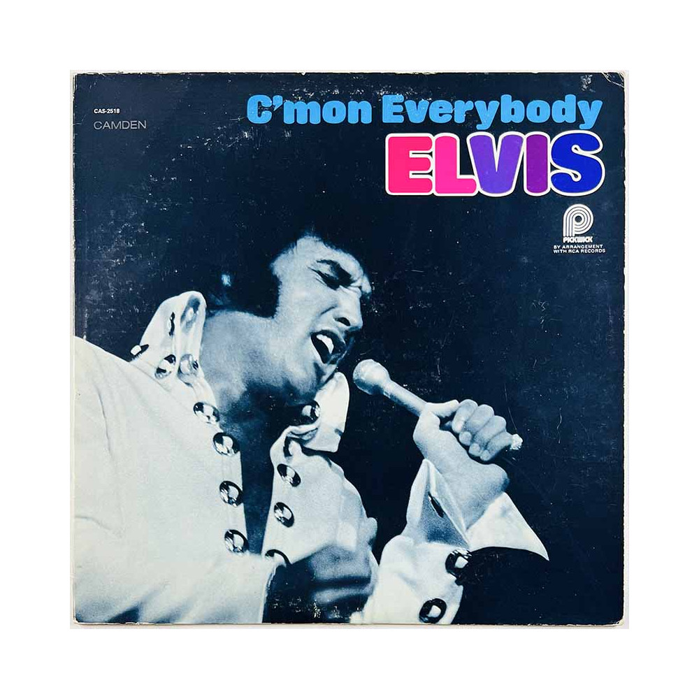 Elvis Käytetty LP C’mon Everybody  kansi VG- levy EX- Käytetty LP