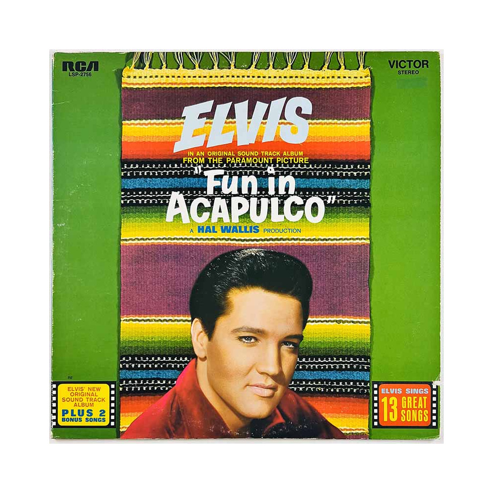 Elvis Käytetty LP Fun in Acapulco  kansi VG levy EX- Käytetty LP
