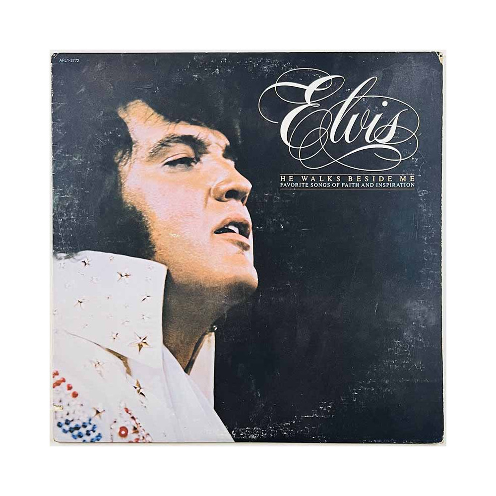Elvis Käytetty LP He walks beside me  kansi VG levy VG+ Käytetty LP