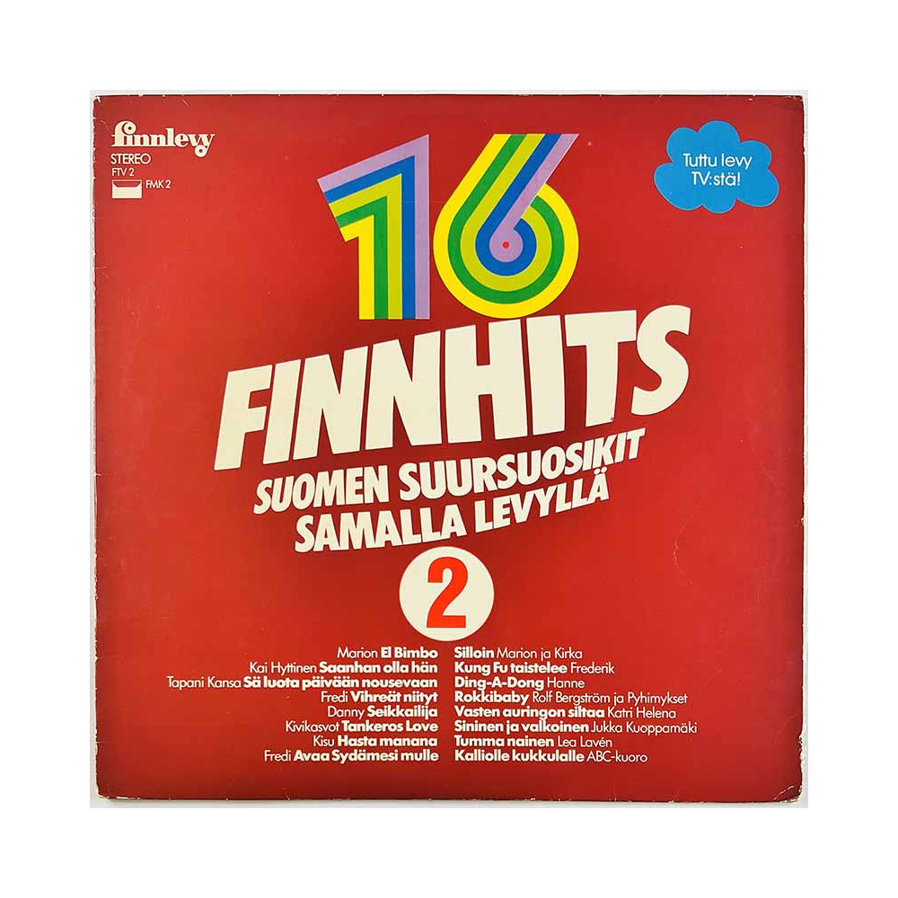 Marion, Hanne, Frederik, Kivikasvot ym. Käytetty LP Finnhits 2  kansi VG levy EX- Käytetty LP