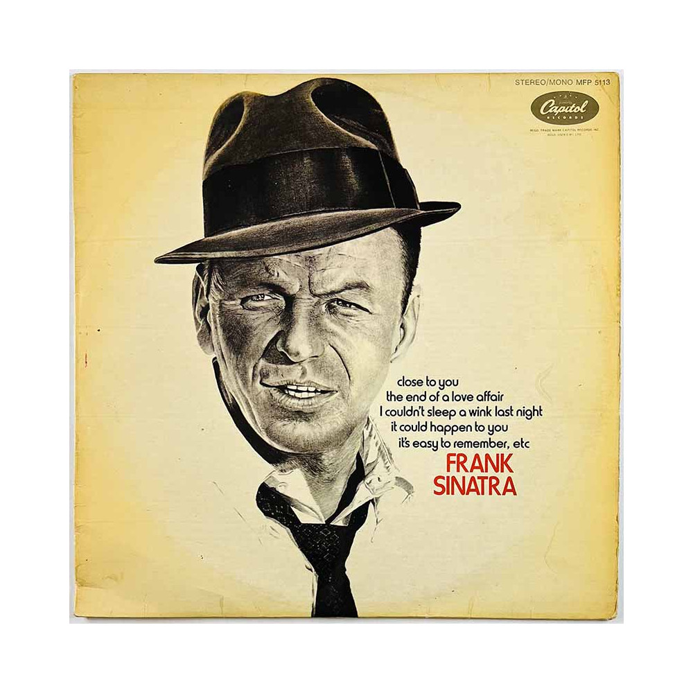 Sinatra Frank Käytetty LP Close to you  kansi VG- levy VG+ Käytetty LP